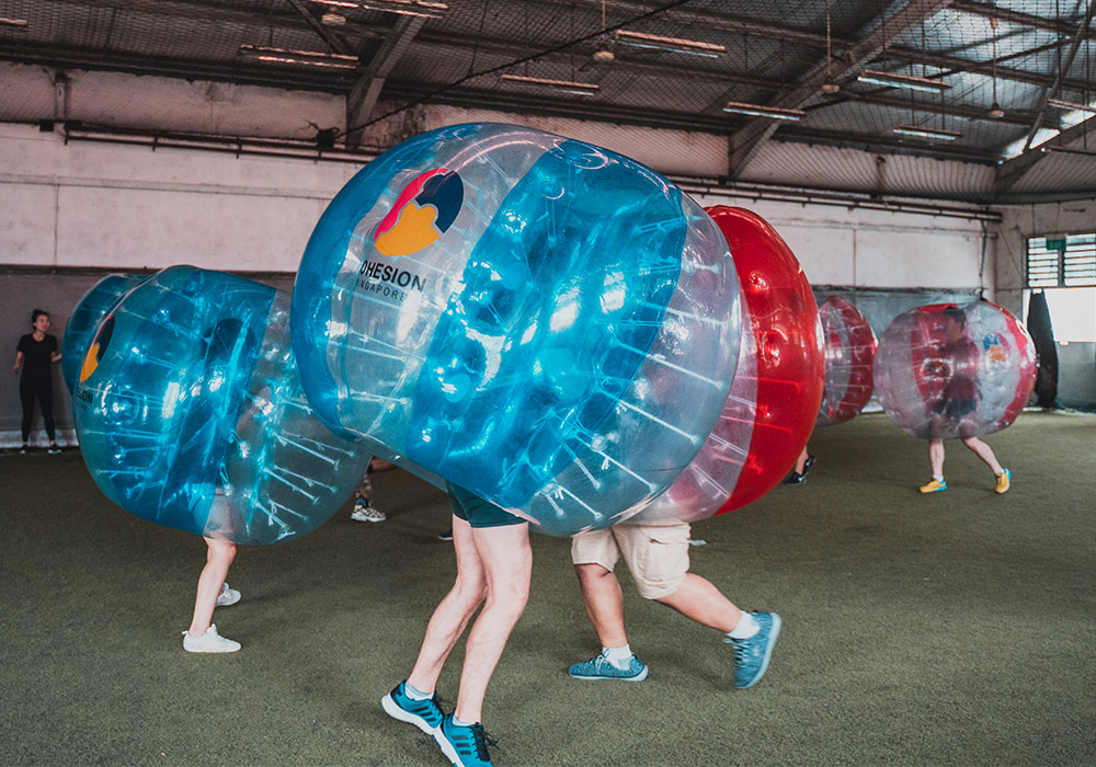 Bubble Soccer captain-style strategy round